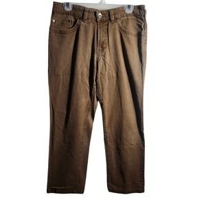 Atelier Gardeur Nevio Certified‎ Cotton Stretch Brown Pants Mens Size 33x26